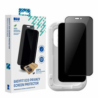 Blu Element - Protection d'écran avec filtre de confidentialité EasyFit Eco pour iPhone 17-Installation extrement simple