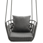 Modway Kaliah Outdoor Patio Aluminum Swing Chair - Charcoal Charcoal-7