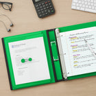 Staples Better Binder - 1-1/2" - Green-D-rings close tightly to allow pages to turn easily