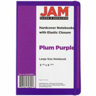 JAM Paper Hardcover Large Journal Notebook with Elastic - 70 Lined Sheets - 5 7/8" x 8 1/2" - Purple-Size: Large (5 7/8 x 8 1/2 inches) | Fits easily in bags, backpacks, and brief cases.