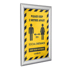 SECO Snap Poster Frame Case - 8.5 x 11 Inches - Silver-Durable Silver Satin anodised aluminum frame
