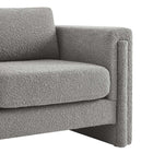 Modway Visible Boucle Fabric Armchair - Light Grey-9