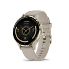 Garmin - Venu 3S - 41mm Lunette en acier inoxydable Soft Gold avec boîtier et bracelet en silicone lin-Recevez un aperçu de votre sommeil, de votre récupération, de votre calendrier quotidien, de votre statut HRV et bien plus encore dès votre réveil. Vous pouvez même personnaliser votre rapport pour afficher ce que vous souhaitez voir