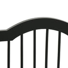 PawHut Freestanding Pet Gate with 2 Support Feet - Black-It can be easily folded to save space and storage 