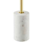 Modway - Amina Manche Table d’appoint en bois d’acacia - Noyer/blanc-8