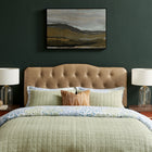 Modway Annabel Faux Leather Queen Headboard - Toast-Wood Blend Frame