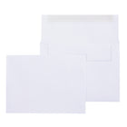 SupremeX Square Flap Invitation Envelopes - 24lb - A6 - 4-3/4" x 6-1/2" - White - 100 Pack-White Wove