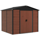 Outsunny 8' x 7' Outdoor Storage Shed-Functions as a tool shed, bike shed, generator shed, or lawn mower storage
