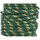 JAM Paper - Ruban de corde décoratif - 15 verges. - Vert avec de l'or-Taille : 15 mètres par bobine