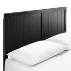 Modway Alana Wood Full Platform Bed with Splayed Legs - Black-Wood, MDF, and Veneer Construction