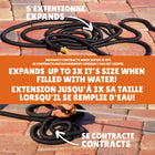 Big Boss XHose Pro Expandable Garden Hose -Heavy Duty & Flexible - 125 ft-Large Diameter For Max Performance - inner diameter is a large 5/8 of an inch which allows for a powerful stream and the superior 500PSI burst strength guarantees trusted performance and long life