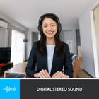Logitech USB Headset H390-Noise-canceling microphone: Reduces background noise for clear conversation and voice commands