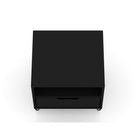 Manhattan Comfort Rockefeller 20.08" Mid-Century Modern 1-Drawer Nightstand 2-Piece Set - Black-17.62" L x 20.08" W x 21.65" H