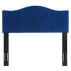 Modway Brielle Channel Tufted Performance Velvet Full/Queen Headboard - Navy-Durable Stain-Resistant Fabric