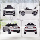 Qaba 12V Audi Q8 Licensed Electric RC Car for Kids - White-Speeds of 1.9-3.1 mph (3-5 km/h), suitable for various hard surfaces 