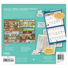 MotherWord 2026-2027 Monthly Tabbed Wall Calendar - 11" H x 12" W - French-Each colour page is filled with illustrations from Canadian artist Scott Lucescu