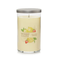 Yankee Candle Medium Pillar Scented Candle - Iced Berry Lemonade - 14oz-Brushed-metal lid serves as a candle coaster