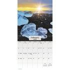 DateWorks 2026 16-Month Mini Wall Calendar - 7" x 7" - Sunsets - English-Scenic