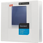 Staples Standard View Binder with D-Rings - 1" - White-Ring resists gapping for smooth page turning