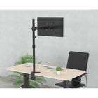 ShoppingAll Adjustable Single Monitor Standing Mount Extra Tall 31.5" Pole for Display up to 32" - Black-6