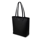 Design Lambert Inc The Claire Leather Tote Bag - Black-Compartment for cellphone