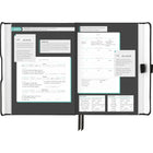 AT-A-GLANCE Undated Foundation Weekly/Monthly Planner - 8-1/4" H x 5-3/4" W - Black - English-Planner is guaranteed to last all year and the high-quality paper features ink bleed resistance
