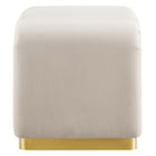 Modway - Koda Performance Velvet Tabouret en cascade - Brass Almond-Capsules de pied ajustables
