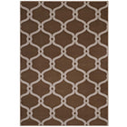 Modway - Beltara Treillis transitionnel en maillon de chaîne Tapis de comédie 8 pi l x 10 pi L - Beige foncé et beige-Tapis de transition en maillage de chaîne