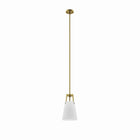Modway Aspire Pendant Light - White/Satin Brass-Modern Pendant Light