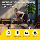 MotionGrey - Haltères ajustables 10 à 90 lb - Avec poignée haute résistance, banc d’entraînement, corde à sauter et barre en métal antidérapante-5