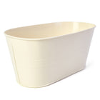 My Home My Living Oval Tin Containers 3-Piece Set - 10.5”W x 5.5”D x 4.75”H - Cream-Stylish and functional design make the containers ideal for decoration and storage