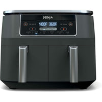 Ninja - Foodi 6-en-1 8 pintes. Friteuse à air à 2 paniers avec technologie DualZone - Noire-Unité principale avec 6 fonctions de cuisson programmables
