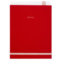 Gry Mattr Studio Sketchbook - Red-B5 size (9.84" H x 7.09" W) vertical sketchbook with blank pages