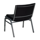 Flash Furniture HERCULES Series Big & Tall Black Fabric Stack Chair-Stacks up to 12 Chairs High