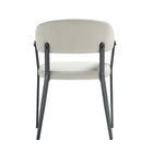 Manhattan Comfort Belle 22.4" Modern Textured Leatherette Upholstered Dining Chair - Oatmeal - Set of 2-Delivered to you Fully Assembled! No Assembly Required