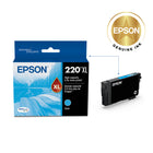 Epson T220 Ink Cartridge - High Capacity - Cyan-Worry-free handling - smudge, fade and water resistant prints 