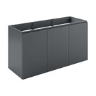 Modway Bryn 48" Wall-Mount Bathroom Vanity - Grey-6