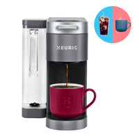 Keurig K-Supreme Single Serve K-Cup Pod Coffee Maker - With MultiStream Technology - Grey-Multistream technology: extracts full flavour and aroma in every brew (vs Keurig leading K-Classic coffee maker with The Original Donut Shop Coffee K-Cup pod)
