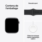 Apple - Watch Series 11 - 42 mm - GPS - Boîtier en aluminium Gris Cosmique avec Bracelet sport Noir, M / G-Personnalisation Facile - Les bracelets sont offerts en plusieurs styles, matériaux et couleurs. Et avec les cadrans personnalisables, vous trouverez la bonne combinaison pour toutes les occasions