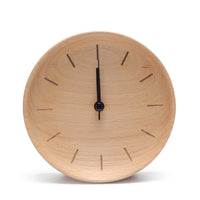 Nexten Pro - Horloge murale en bois avec lignes-Bois de hêtre allemand de qualité supérieure