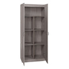 Manhattan Comfort Cornelia 29.61" Modern 7-Shelf Storage Closet - Grey-Stylish profile offers generous storage without overwhelming your space. Modular design allows expansion with additional collection units