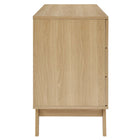 Modway Soma 6-Drawer Dresser - Oak-Full-Extension Drawer