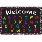 Ashley Productions - The Original Fun Mat - Tapis de Bienvenue - 15 -5" x 23 -5" - Bienvenue en Alphabet Craie-Mesure et design : Le tapis de bienvenue avec alphabet en craie mesure 15,5 po x 23,5 po.