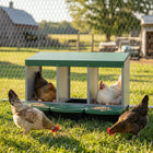 PawHut - Boîtes de nidification pour poules, boîtes de nidification en métal à 3 compartiments pour poules-Trois nids privés offrent un espace sûr, encourageant une ponte accrue 
