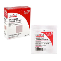 First Aid Central Sterile Pad - 3" x 3" - 25 Pack-High quality, sterile 12-ply gauze dressing pads