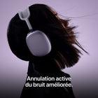 Apple - AirPods Max 2 (USB-C) - Lumière stellaire-La détection des conversations réduit le volume de ce que vous écoutez pour faciliter vos conversations et le mode Transparence laisse passer les sons ambiants quand vous voulez interagir avec le monde alentour