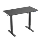 Uplite - Bureau debout réglable en hauteur électrique motorisé - Noir-Le moteur de haute qualité et la base de bureau solide permettent un réglage puissant et fluide de la hauteur. Grâce au levier de frein horizontal et aux pieds de bureau épais, le bureau doit bouger sans s'incliner pour garder vos appareils en sécurité