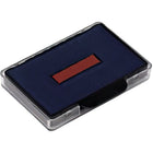 Trodat 6/56/2 Replacement Ink Pad - Blue/Red-Contains non toxic, water-based ink