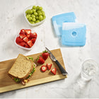 Fit + Fresh Cool Coolers Ultra Slim Ice Packs - 4 Pack-Quick Freeze, Food Safe, Reusable