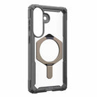 UAG - Étui Plasma XTE Rugged avec béquille et aimants pour Samsung Galaxy S26+, en cendre/titane-Coins souples pour amortir les chocs
